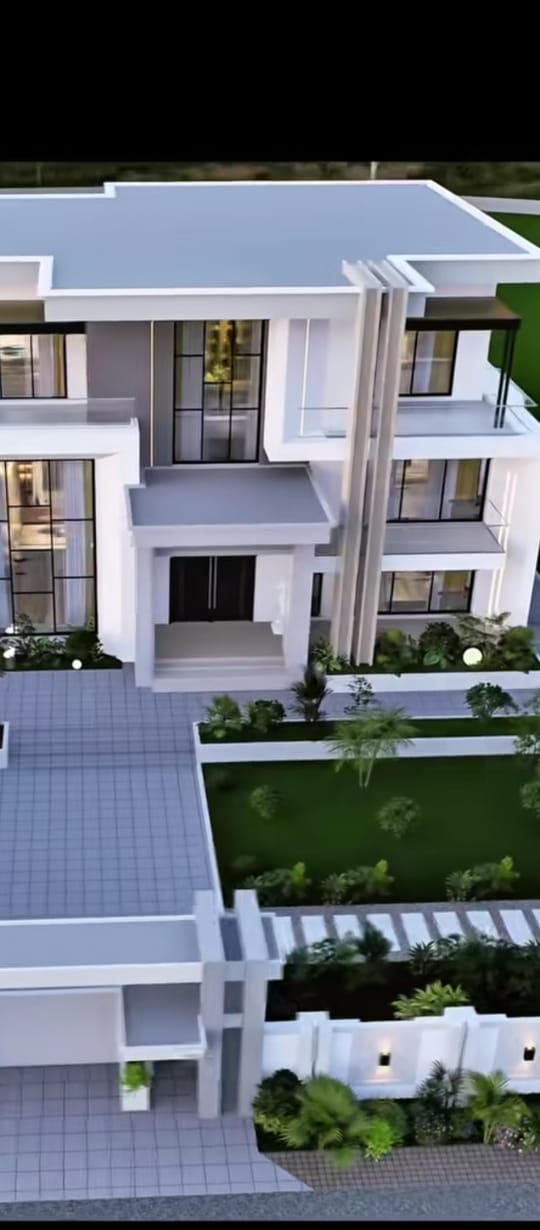 Modern house exterior concept